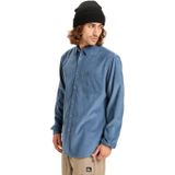 Quiksilver - Smoke Trail Cord Shirt - Blauw - Blouses - Katoen