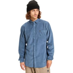 Quiksilver - Smoke Trail Cord Shirt - Blauw - Blouses - Katoen