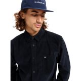 Quiksilver - Smoke Trail Cord Shirt - Blouse - Zwart - Katoen