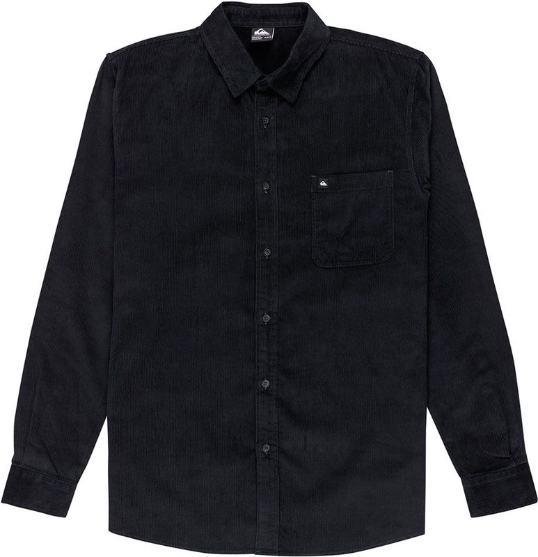 Quiksilver - Smoke Trail Cord Shirt - Blouse - Zwart - Katoen