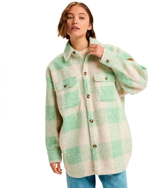 Roxy - Over And Above - Geblokte Shacket - Polar Fleece - Dames