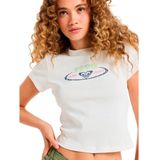 ROXY - Shirt 'BEACH LOVE' - Marine - Korte Pasvorm - Slanke Pasvorm