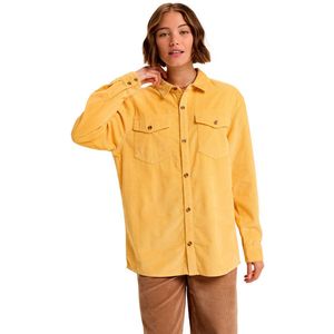 Roxy - Let It Go Cord - Overhemd - Zwart - Lange Mouwen voor Dames