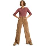 Roxy - Surf On Cloud Cord - Corduroy Broek - Hoge Taille - Wijde Pijpen voor Dames