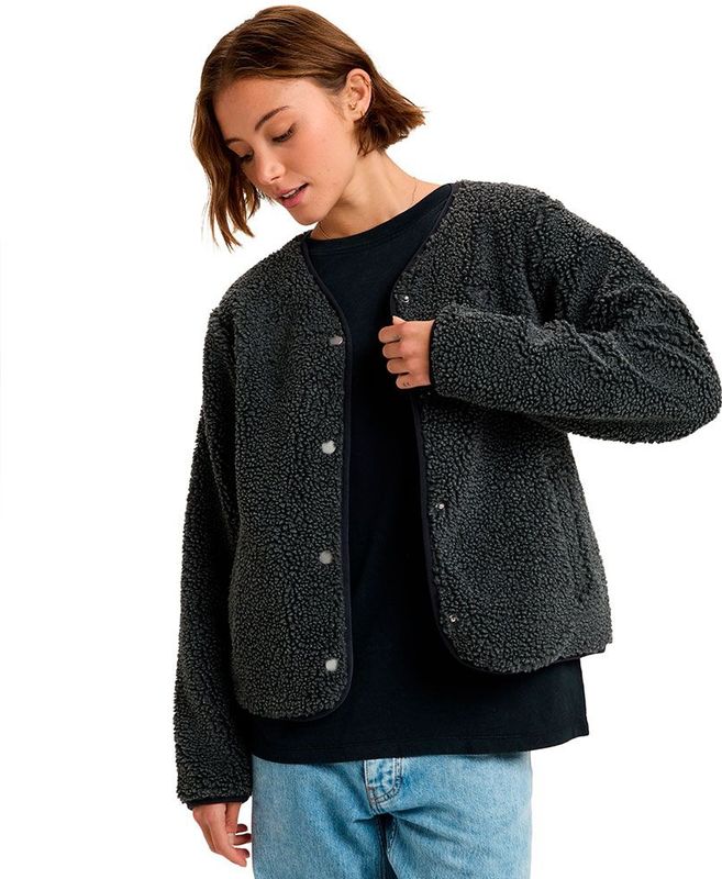 Roxy - Iconic Town Phantom - Sherpa Vest - Grijs