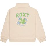 Roxy Different Rythme Sweatshirt Met Rits Beige 10 Years Meisjes