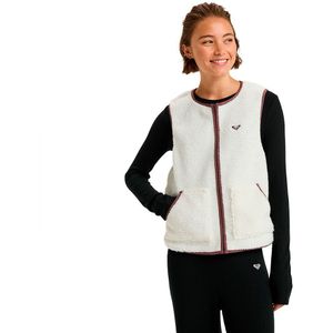 Roxy - Waves Of Warmth Easy Vest - Fleecejack - Wit