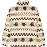 Roxy - Fleece Vest - Bedrukte Gelaagde Sherpastof - Hoge Kraag