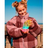 Roxy - Like Electricity Nirvana Be Bold Plaid Rg - Technische Fleece - Bordeauxrood