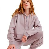 Roxy - Surf Stoked - Zipped Brushed Trui - Purper - Met Capuchon