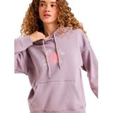 Roxy - Perfect Place Brushed - Hoody - Dames - Relaxed Model - Vintage Illustratie