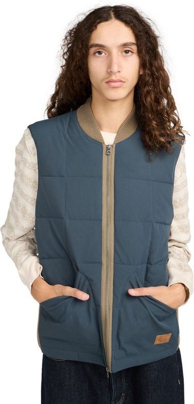 Element - Union Quilted Vest - Mouwloos Jack - Marine Blauw - Gerecycled Polyester