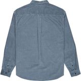 Element - Button Down Regular Corduroy - Blouse - Blauw - Gecertificeerd Biologisch Katoen