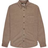 Element - Button Down Regular Corduroy - Blouse - Blauw - Gecertificeerd Biologisch Katoen