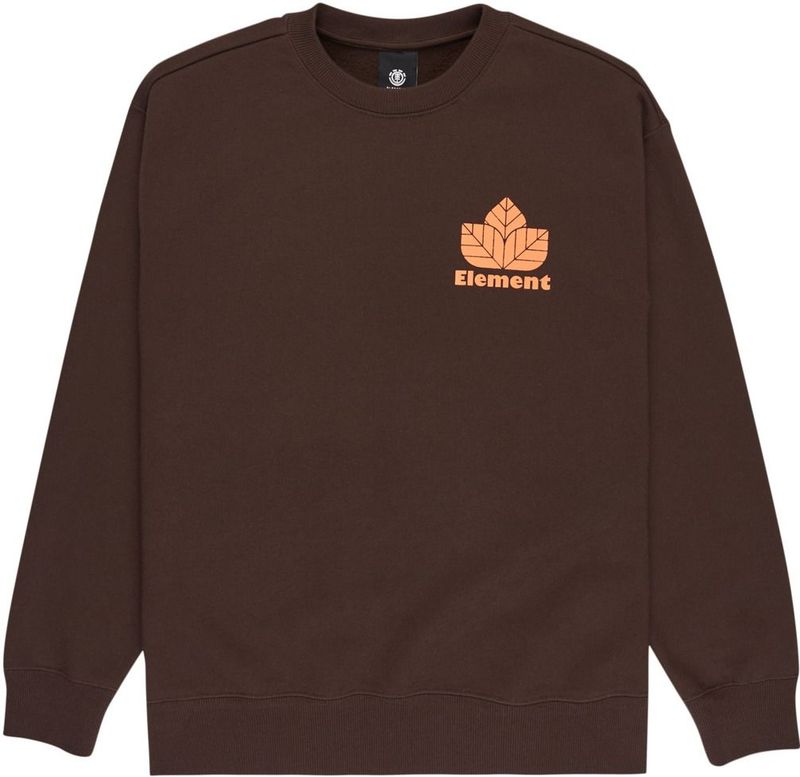 Element - Sporting Crew Java - Sweatshirt - Bruin - Heren van Katoen