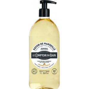 Le Comptoir du Bain Marseille Zeep Surgras Zoete Amandel 1L