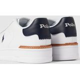 Polo Ralph Lauren Master Crt Low Top Lage sneakers - Leren Sneaker - Heren - Wit - Maat 44