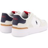 Polo Ralph Lauren sneakers wit/navy/rood leer