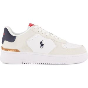 Polo Ralph Lauren sneakers wit/navy/rood leer