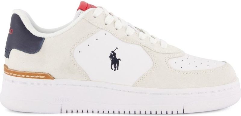 Polo Ralph Lauren - Master Court - Sneakers - Wit - Katoen - Herenschoenen