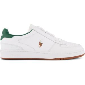 Polo Ralph Lauren lage sneakers wit effen leer