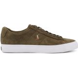 Effen leren Polo Ralph Lauren sneakers khaki