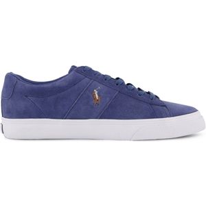 Polo Ralph Lauren sneakers blauw effen leer met logo