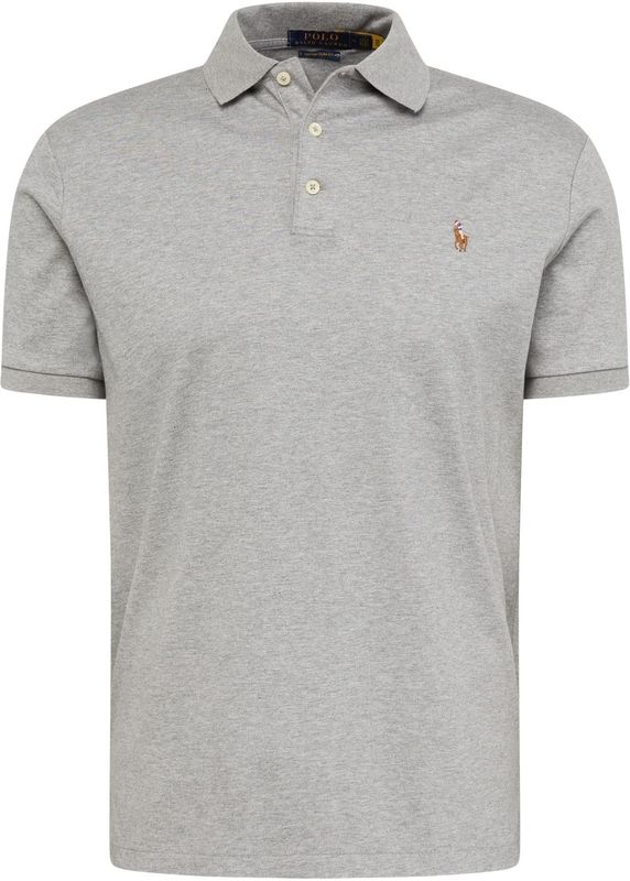 Polo Ralph Lauren - Polo - Grijs Gemêleerd - Katoen - 3-Knoops
