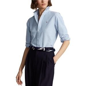 Polo Ralph Lauren, Blouses & Shirts, Dames, Blauw, XL, Lichtblauw Dames Classic Fit Shirt