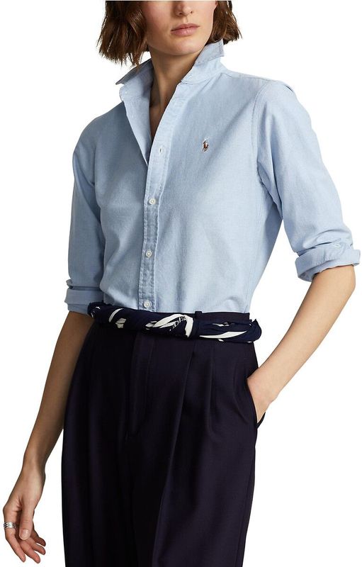 Ralph Lauren Blouse Dames - Blauw - Heidi Stijlvol Ontwerp