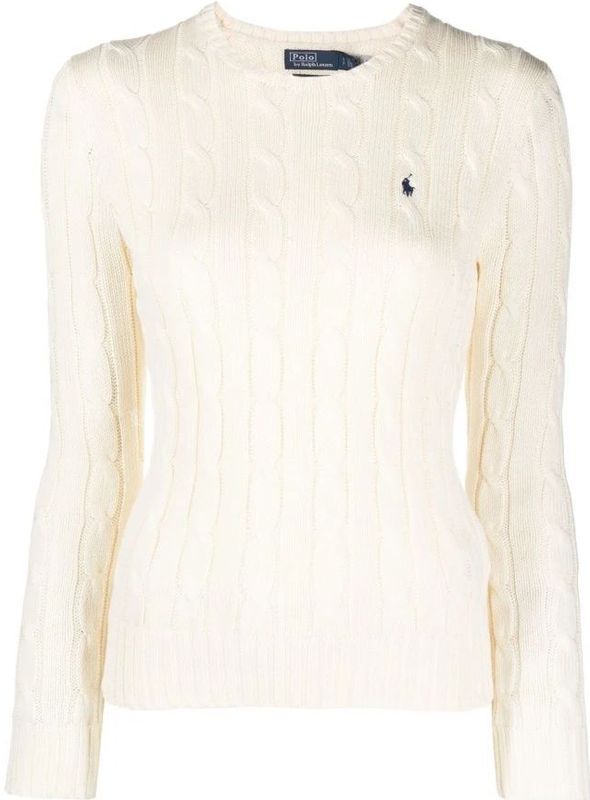 POLO RALPH LAUREN - Trui - Ecru - Katoen - Ronde Hals