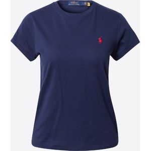 Polo Ralph Lauren - Crewneck T-shirt - Blauw - Katoen - Geborduurd Logo