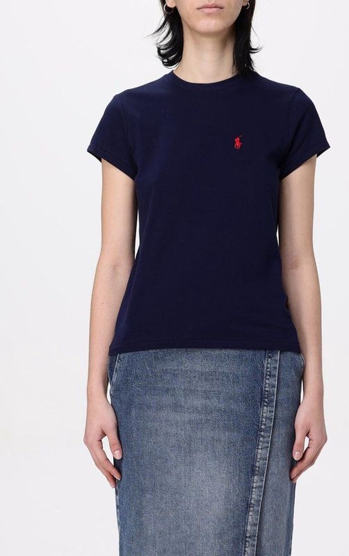 Polo Ralph Lauren, Dames, Tops, Zwart, Maat: L Katoen,