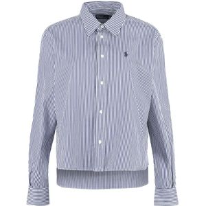 Polo Ralph Lauren - Casual Overhemd - Blauw - Katoen - Button-down Kraag, Lange Mouwen