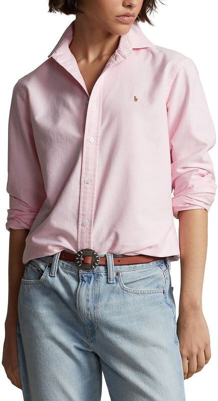 POLO RALPH LAUREN - Oxford Hemd - Roze - Katoen - Lange Mouwen