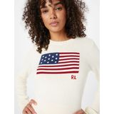 Polo Ralph Lauren - Trui - Beige - Katoen - Amerikaanse Vlagprint