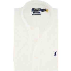 Polo Ralph Lauren - Overhemd - Korte Mouw - Wit - Katoen
