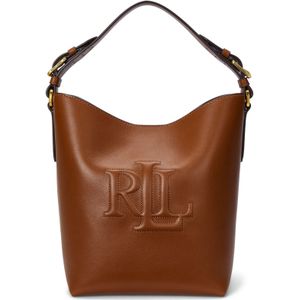 Middelgrote leren bucket bag WITLEY LAUREN RALPH LAUREN. Leer materiaal. Maten één maat. Kastanje kleur