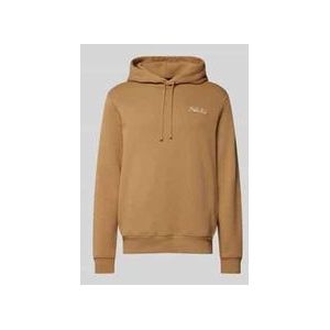 Sweater - Zwart - Sweatstof - Capuchon - Logoprint