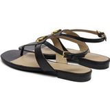 Lauren Ralph Lauren - Everley - Leren Sandalen - Zwart - Plat, Gesp, Casual