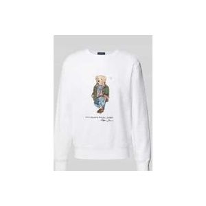 Polo Ralph Lauren - Explorer Bear - Sweatshirt - Wit - Katoen, Polyester, Elastaan