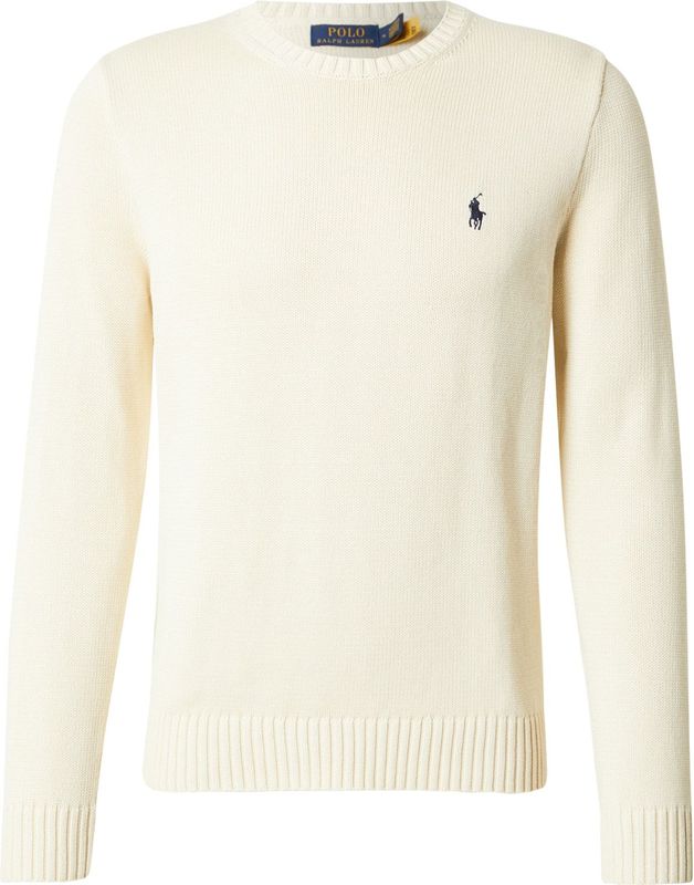 Polo Ralph Lauren - Trui - Crème / Blauw - Lange Mouw - Regular Fit