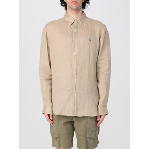 Polo Ralph Lauren  CHEMISE COUPE DROITE EN LIN  overhemden  heren Beige