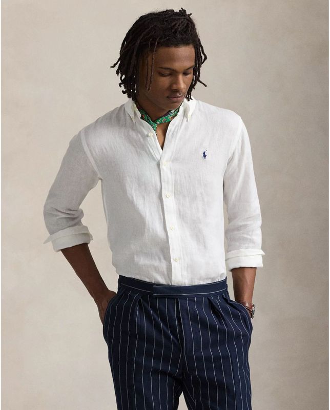 Jack & Jones Overhemd - Effen Linnen - Lange Mouw - Regular Fit