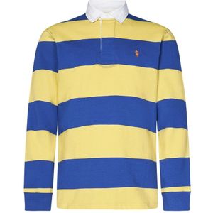 Polo Ralph Lauren - Polo Shirt - Veelkleurig - 100% Katoen - Rugbykraag met Logo-Borduurwerk