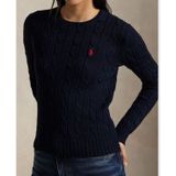 POLO RALPH LAUREN - Kabeltrui - Beige - Katoen - Lange Mouwen