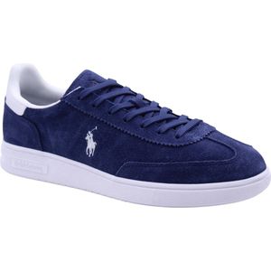 Polo Ralph Lauren - Sneakers - Donkerblauw - Leer - Met Witte Print