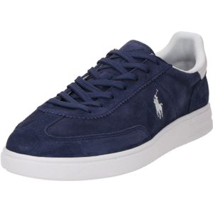Polo Ralph Lauren - Sneakers - Donkerblauw - Leer - Met Witte Print