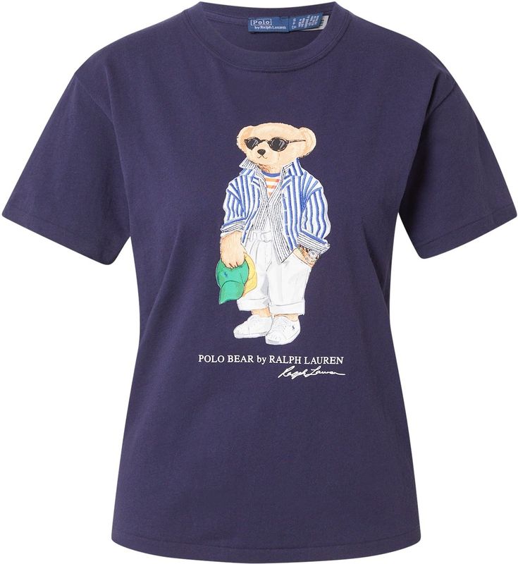 Polo Ralph Lauren - Blauw Gestreept Tee - Korte Mouw - Dames