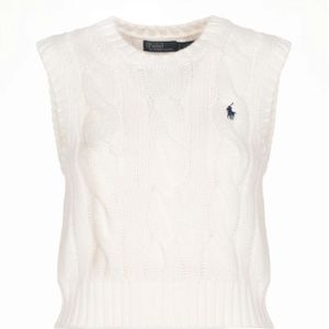 Polo Ralph Lauren, Dames, Truien, Wit, Maat: M Katoen,